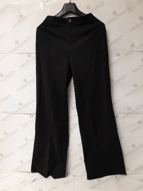 BERSHKA WIDE LEG TROUSERS IN BLACK SIZE 12