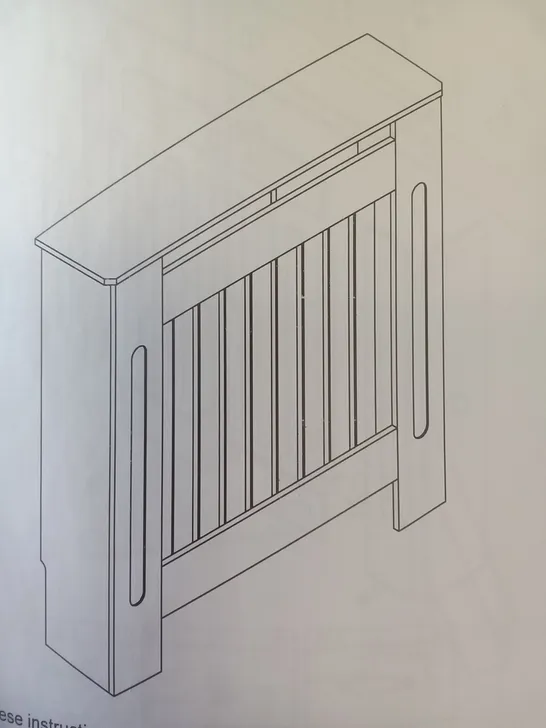 BOXED HOMCOM RADIATOR COVER 