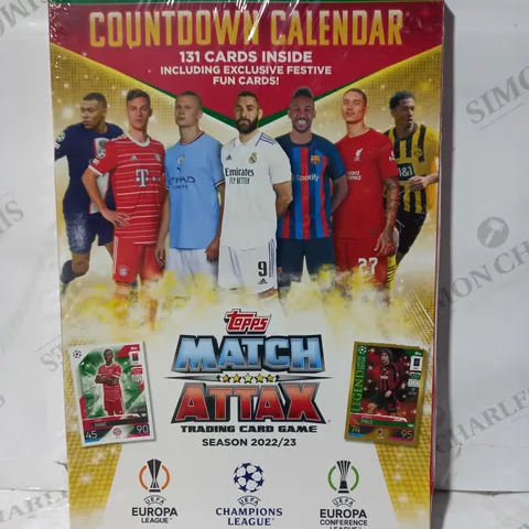 TOPPS MATCH ATTAX TRADING CARD GAME FESTIVE EDITION COUNTDOWN CALENDAR