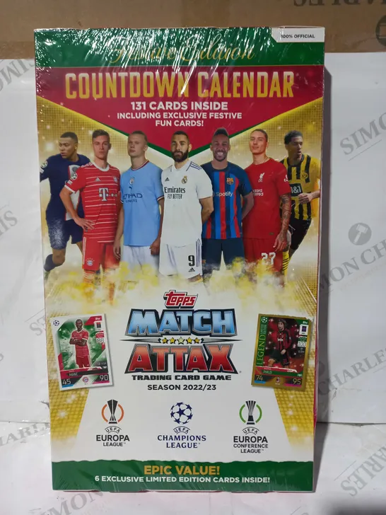 TOPPS MATCH ATTAX TRADING CARD GAME FESTIVE EDITION COUNTDOWN CALENDAR