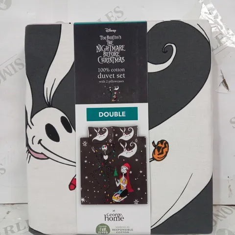 DISNEY THE NIGHTMARE BEFORE CHRISTMAS 100% COTTON DUVET SET - DOUBLE