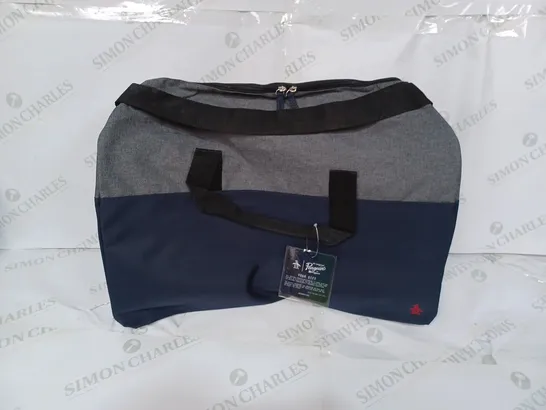 PENGUIN MENS TRAVEL BAG NAVY/GREY