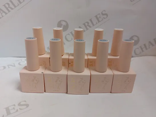 BOX OF APPROX 10 ALISA NAIL POLISH IN ASSORTED COLOURS