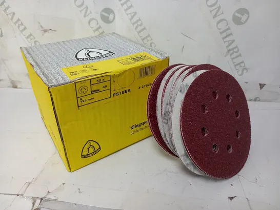 BOXED KLINGSPOR PS18EK SANDING DISCS - BOX OF 50