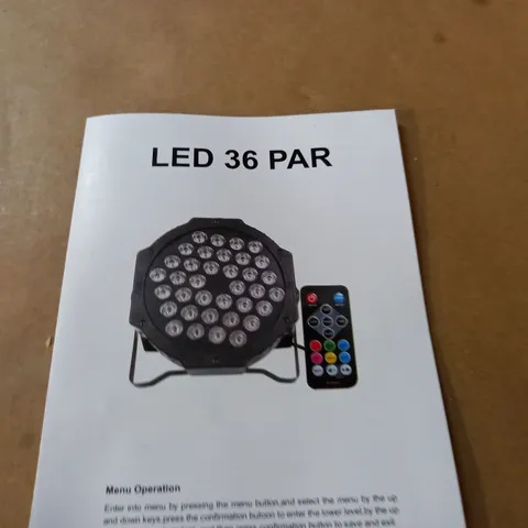 BOXED LED 36 PAR LIGHT