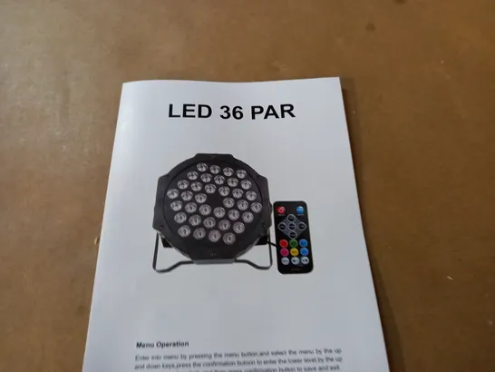 BOXED LED 36 PAR LIGHT