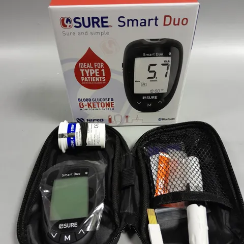 BOXED SURE SMART DUO BLOOKD GLUCOSE & B-KETONE MONITORING SYSTEM 
