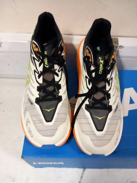 BOXED HOKA ONE TECTON X 2 TRAIL RUNNING SHOES SIZE 9.5