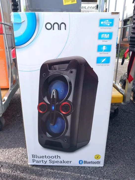 BOXED ONN BLUETOOTH PARTY SPEAKER