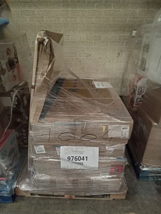 PALLET OF 4 TREADMILLS AND A BI-OFFICE NOTICE BOARD