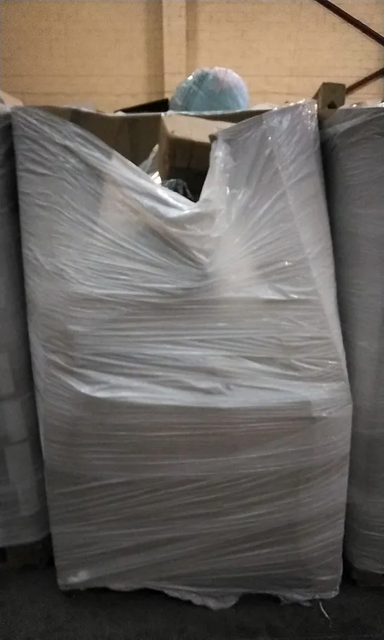 PALLET OF ASSORTED ITEMS INCLUDING MATTRESS TOPPER, ROTATING WASHING LINE, WINDOW FILM, YEARY PLANNER AND PREMIUM AIR BED