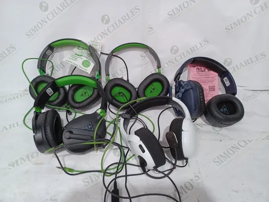 LOT TO CONTAIN 5 X ASSORTED TURTLE BEACH GAMING HEADSETS, MODELS MAY VARY 