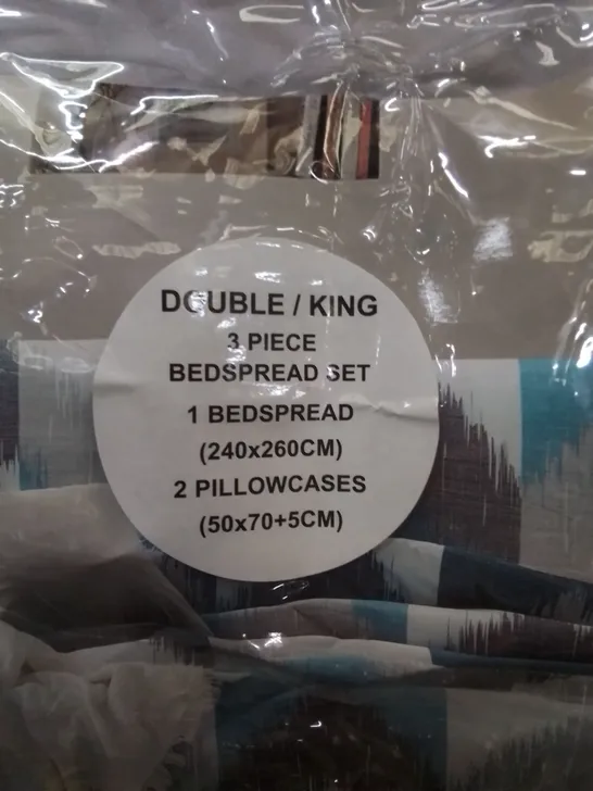 BAGGED DURANGO 3 PIECE BEDSPREAD SET 