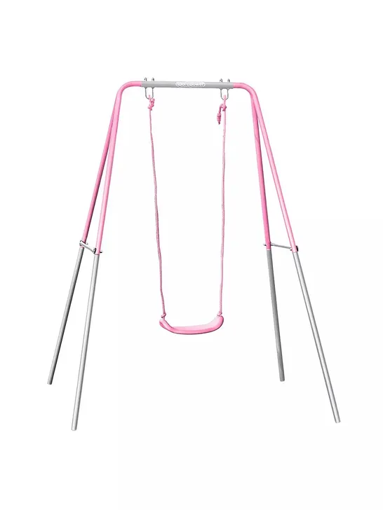 BOXED SPORTSPOWER SINGLE SWING IN PINK COLOUR RRP £39.99