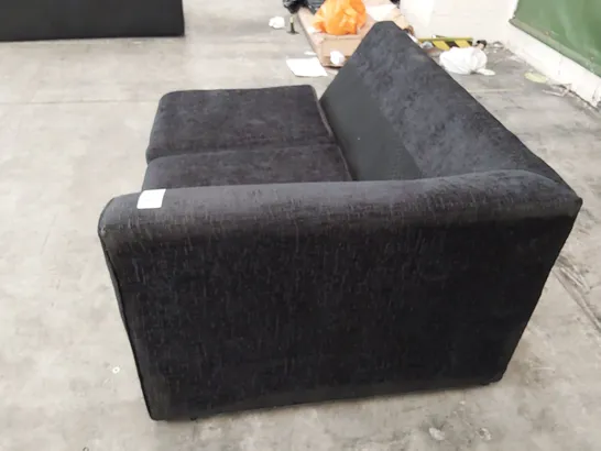 QUALITY DESIGNER 2 SEATER SECTION BLACK FABRIC