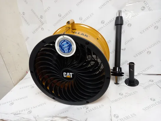 CATERPILLAR 14 INCH HIGH VELOCITY PEDESTAL DRUM AIR CIRCULATOR FAN 