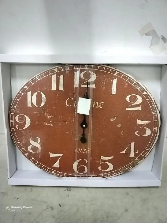 VINTAGE CLOCK COLOUR: RUSTED