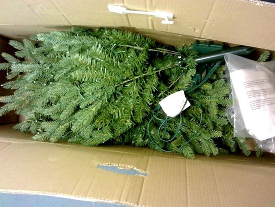 BOXED SANTA'S BEST 116 FUNCTION PRELIT DELUXE SPRUCE CHRISTMAS TREE 