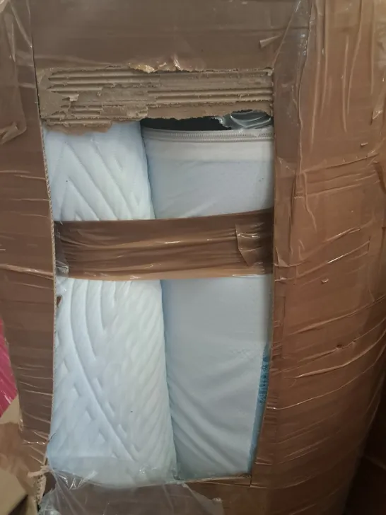 PALLET OF ASSORTED HOUSEHOLD ITEMS TO INCLUDE CLOTHES DRYING RACKS, MATTRESS AND TOILET SEAT