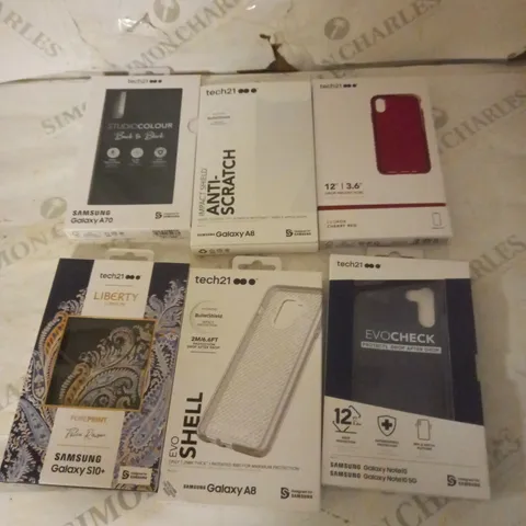 LOT OF APPROX 87 BRAND NEW ASSORTED TECH 21 CASES FOR IPHONES AND SAMSUNG GALAXYS