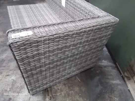 DESIGNER GREY RATTAN CORNER SOFA SECTION