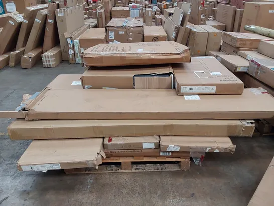 PALLET OF ASSORTED FURNITURE PARTS 