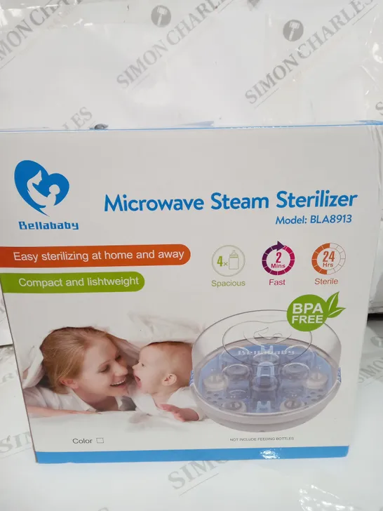 BELLABABY BOTTLE STERILISER,MICROWAVE STEAM STERILISER