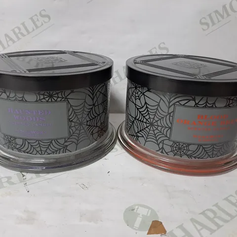 BOXED HOMEWORX SCENTED HALLOWEEN CANDLES 
