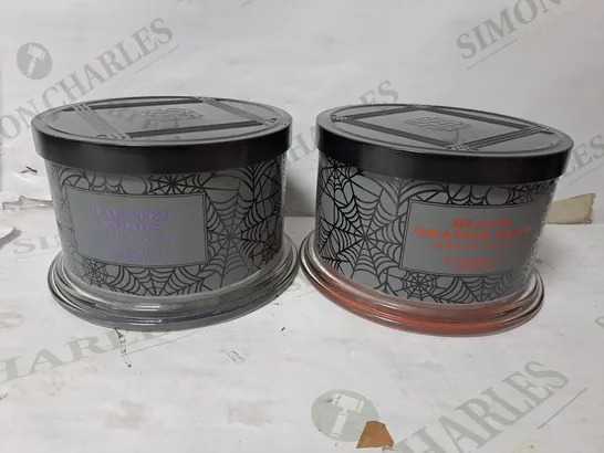 BOXED HOMEWORX SCENTED HALLOWEEN CANDLES 