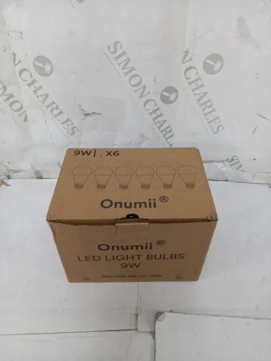 BOXED ONUMII 9W BULBS X6