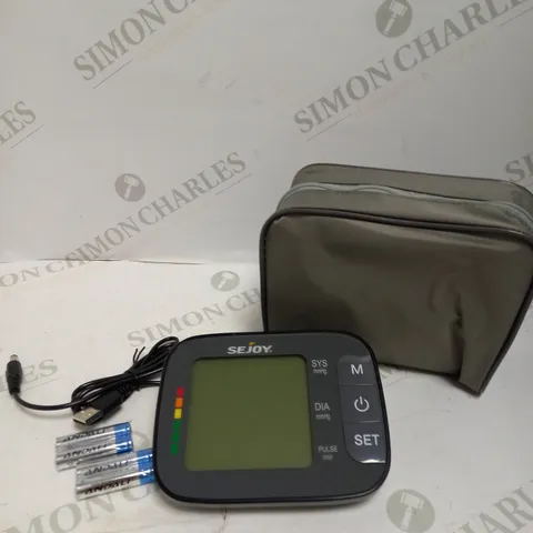 SEJOY ARM-TYPE DIGITAL BLOOD PRESSURE MONITOR 