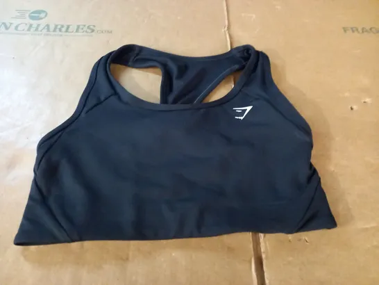 GYMSHARK BLACK TRAINING BRA - S