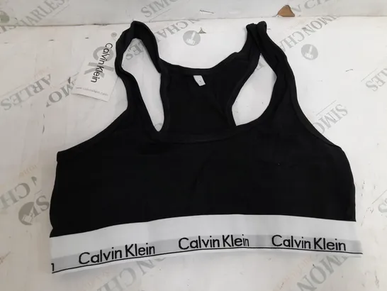 BOXED CALVIN KLEIN LEGGINGS AND CROP TOP DUO IN BLACK - SMALL