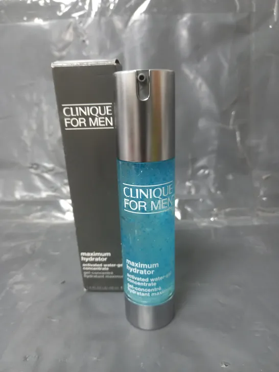 CLINIQUE FOR MEN MAXIMUM HYDRATOR ACTIVATED WATER GEL CONCENTRATE 48ML