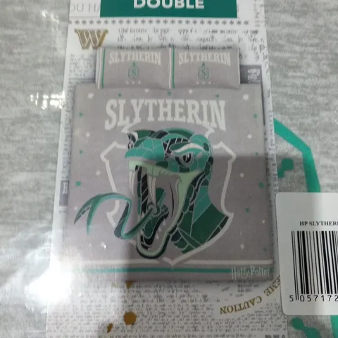 BRAND NEW BAGGED SET OF 3 HARRY POTTER SLYTHERIN DOUBLE EASY CARE DUVET SETS