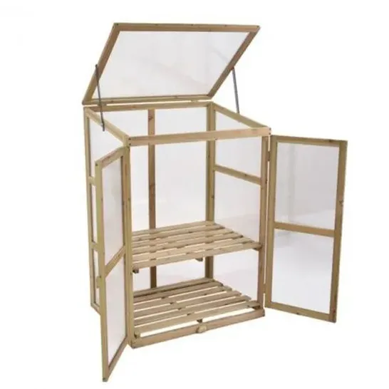 BOXED NEO MINI WOOD GROWHOUSE GREENHOUSE COLD FRAME - MODEL 1 