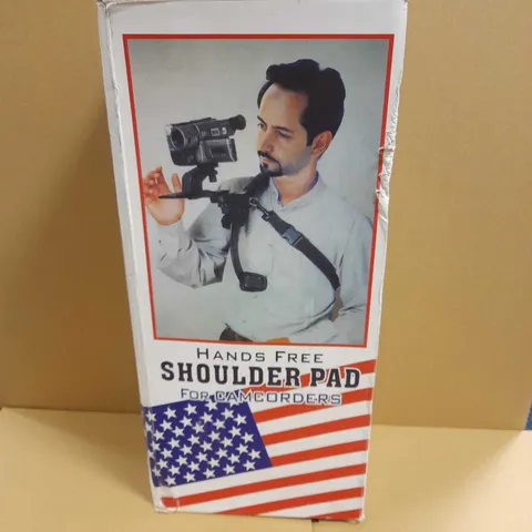 BRAND NEW BOXED HANDS FREE SHOULDER STABILIZER FOR VIDEO CAMCORDER CAMERA DV/DC DLSR