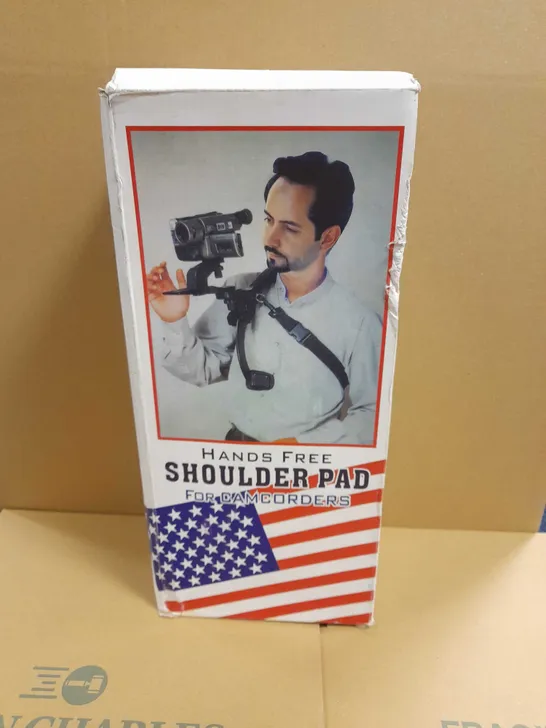 BRAND NEW BOXED HANDS FREE SHOULDER STABILIZER FOR VIDEO CAMCORDER CAMERA DV/DC DLSR