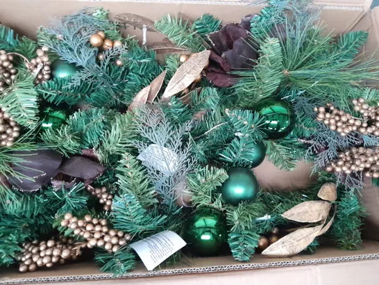 BOXED 6FT COPPER AND GOLD PRE LIT GARLAND RRP £32.99