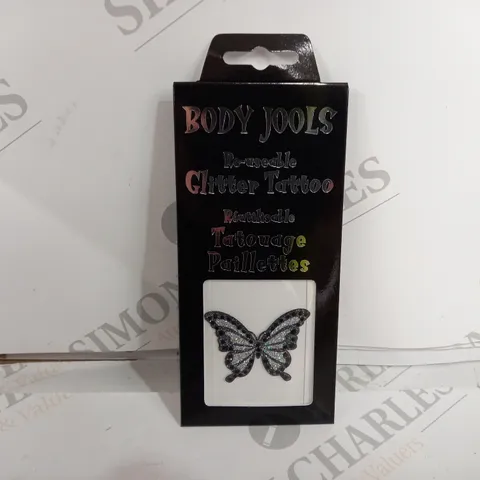 APPROXIMATELY 200 BODY JOOLS IN GLITTER BUTTERFLY DESIGN