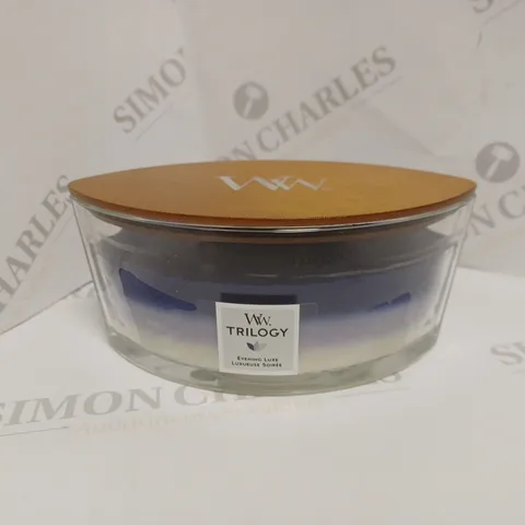BOXED WOODWICK ELLIPSE EVENING LUXE CANDLE 