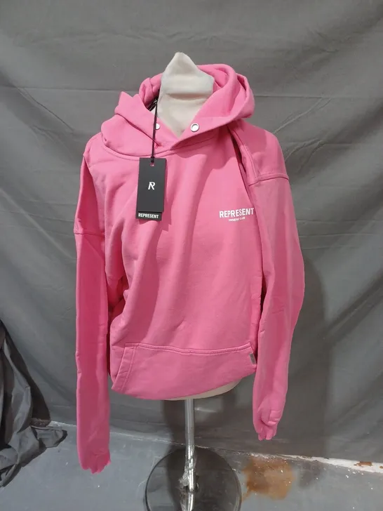 REPRESENT OWNERS CLUB HOODIE IN PINK - MEDIUM