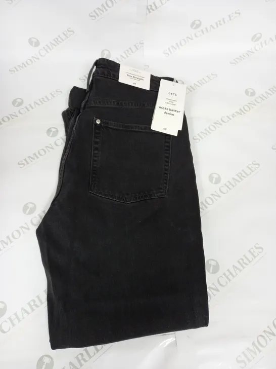 H&M SLIM STRAIGHT DENIM JEANS SIZE 38