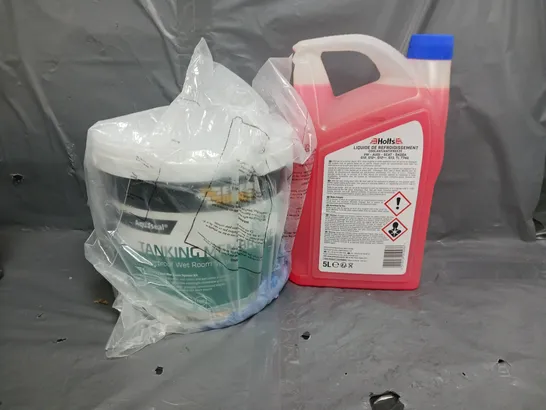 2 ASSORTED LIQUIDS TO INCLUDE TANKING MEMBRANE AND LIQUID COOLANT - COLLECTION ONLY