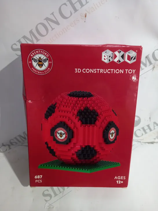 BOXED BRENTFORD FOOTBALL CLUB 3D CONSTRUCTION TOY