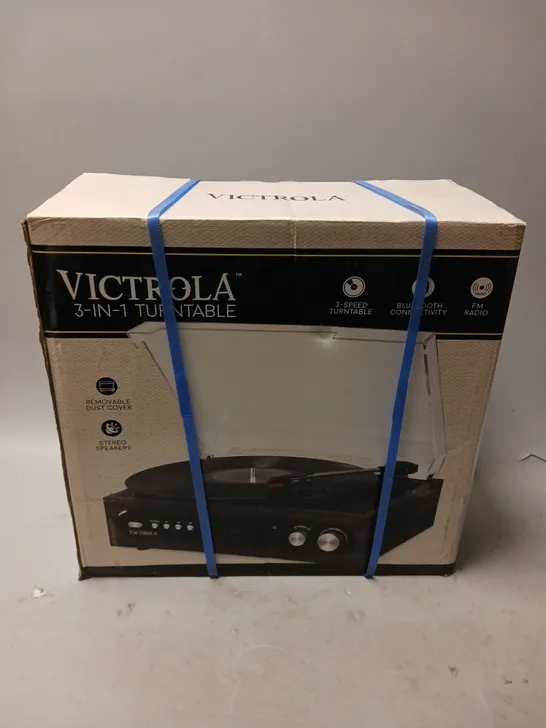 BOXED VICTORIA VTA-65 3-IN-1 TURNTABLE