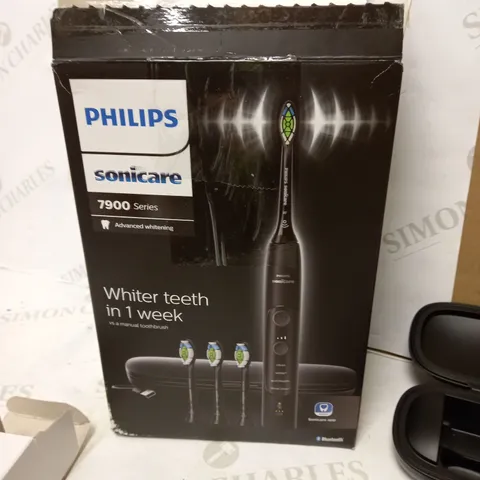 PHILIPS SONICARE ADVANCED WHITENING EDITION RECHARGEABLE TOOTHBRUSH CASE AND LEADS