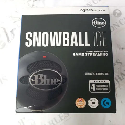 BOXED LOGITECH FOR CREATORS BLUE SNOWBALL ICEUSB MICROPHONE FOR GAME STREAMING