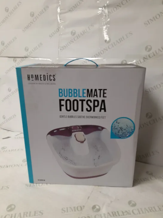 BOX OF 2 X HOMEDICS BUBBLE MATE FOOT SPA