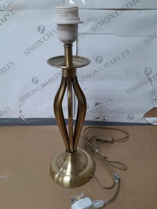 UNBOXED ANTIQUE BRASS EFFECT TABLE LAMP